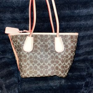Coach bag taxi 34595 signature shoulder